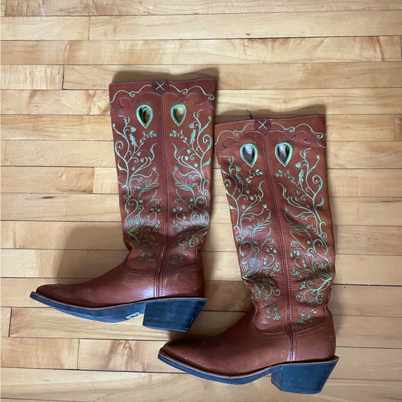 Tan Cowboy Boots - Picture 1 of 4